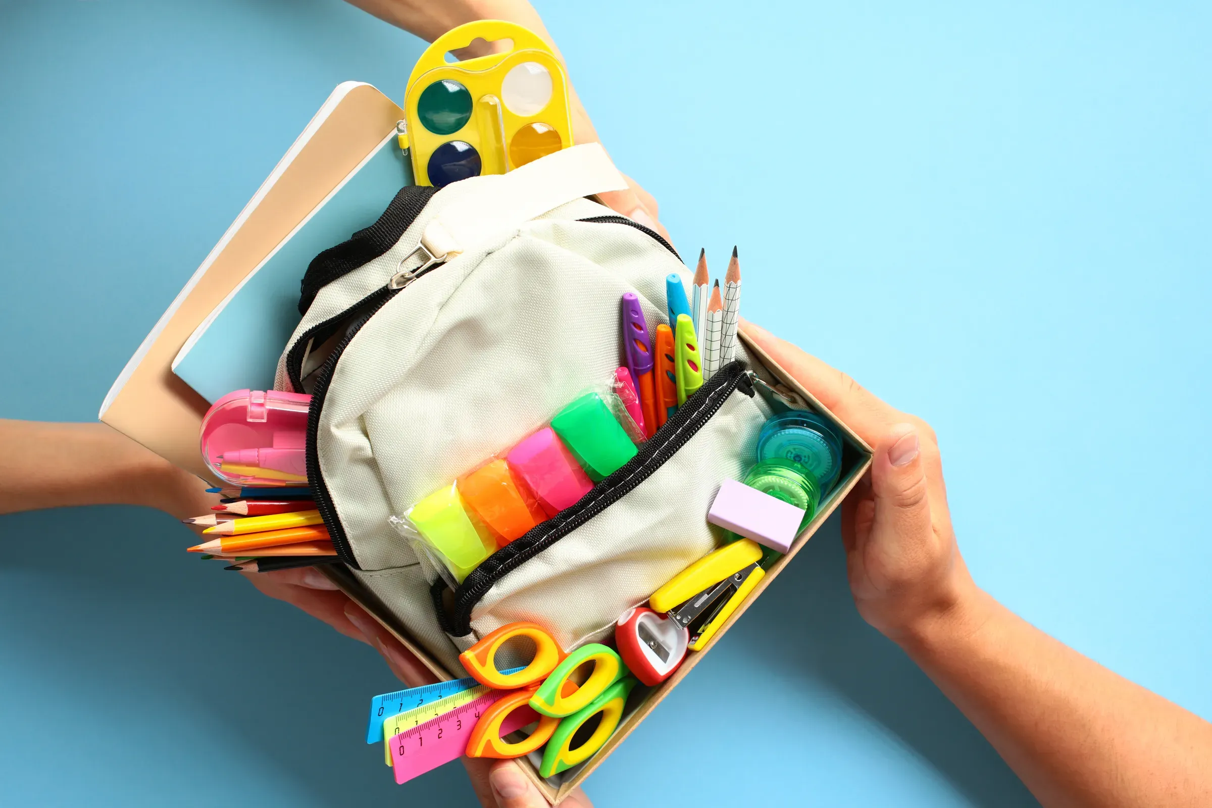 Back to school donation drive, school supplies ecommerce