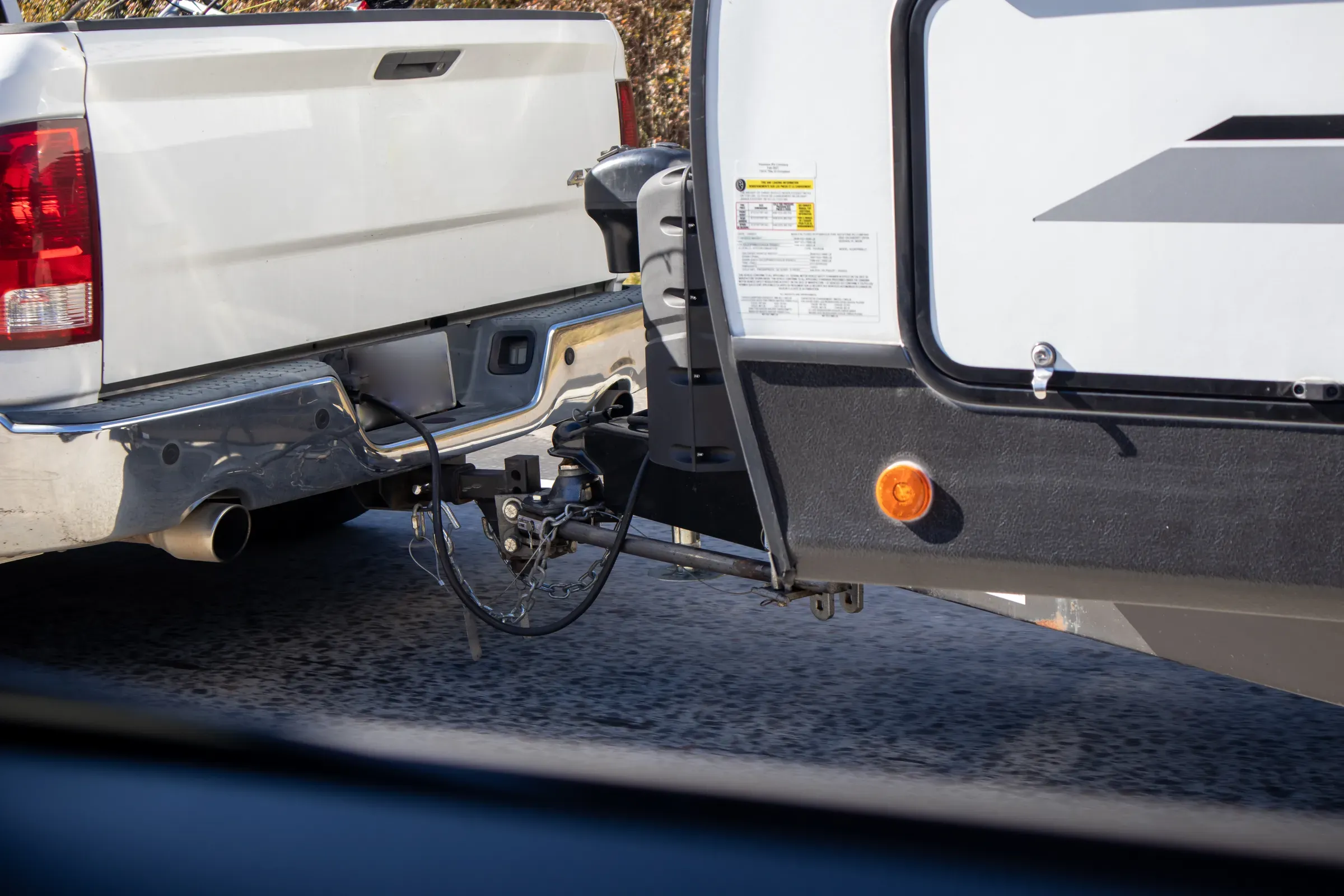 Truck towing a trailer home, trailer & towing ecommerce